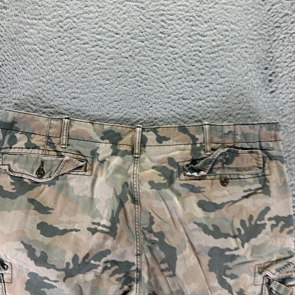 Vintage Levi's Shorts Mens 42 Brown Camouflage Cotton Cargo‎ Utility Workwear